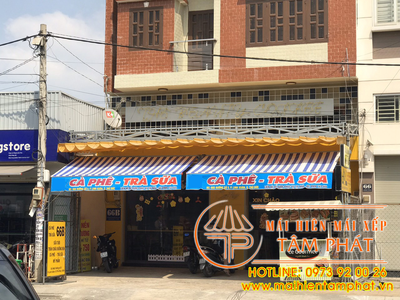 Lắp đặt mái hiên di động TPHCM gần đây giá rẻ 7 Lắp đặt mái hiên di động quay tay giá rẻ tại TPHCM