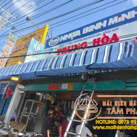 Lắp đặt mái hiên di động, mái hiên quay tay giá rẻ