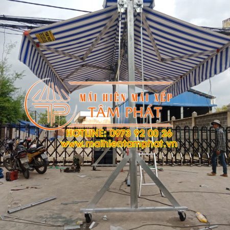 Mái che chữ A có bánh xe di động bền đẹp, giá rẻ