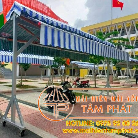 Mái che chữ A có bánh xe di động bền đẹp, giá rẻ