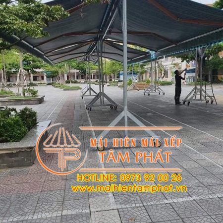 Mái che chữ A có bánh xe di động bền đẹp, giá rẻ
