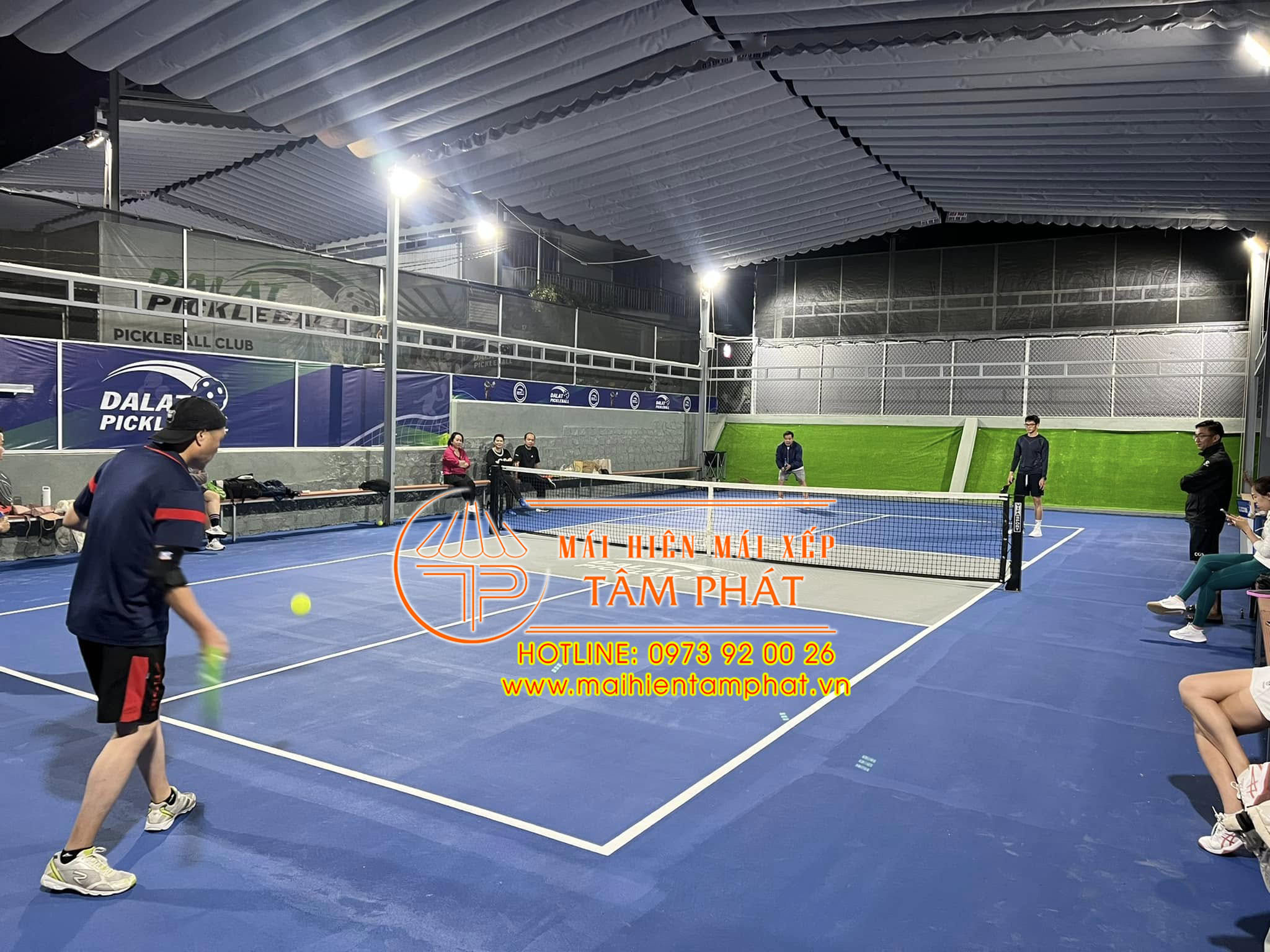 Thi công mái che sân Pickleball Đà Lạt giá rẻ