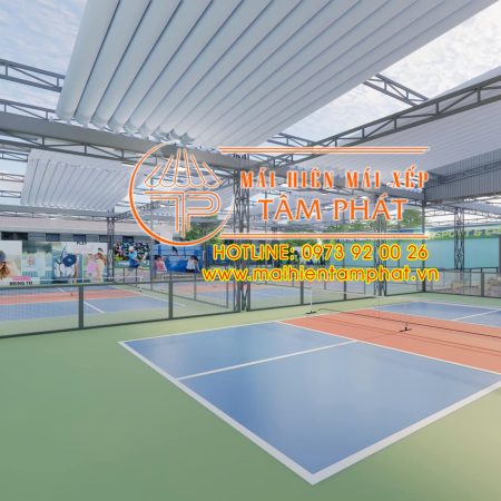 Thi công Mái che sân Pickleball Lâm Đồng