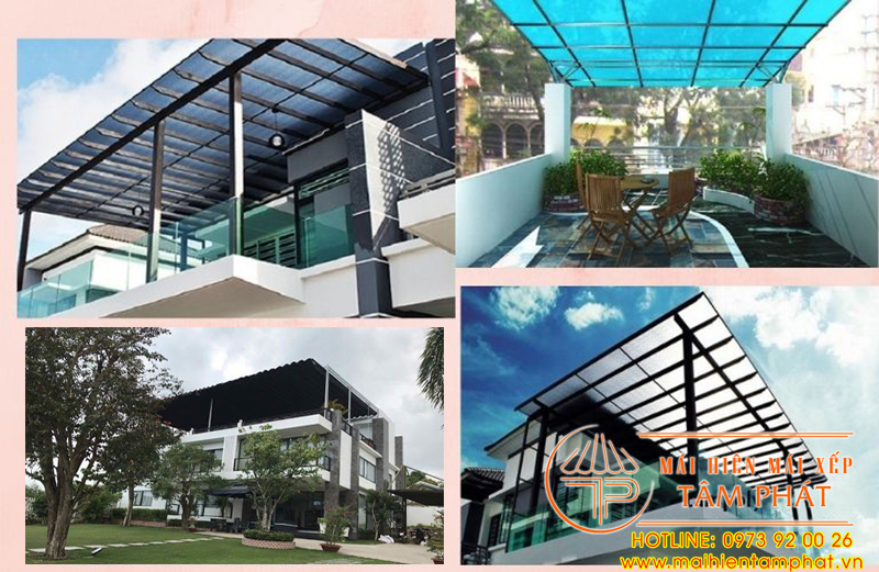 Mái che Biên Hòa giá rẻ - mái hiên, mái xếp, mái bạt di động 2 Thi Công Lắp đặt Các Dạng Mái Che Biên Hòa phổ biến