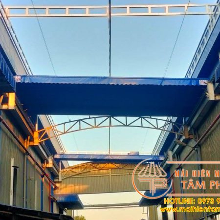 Bạt xếp di động, mái che bạt xếp lượn sóng giá rẻ