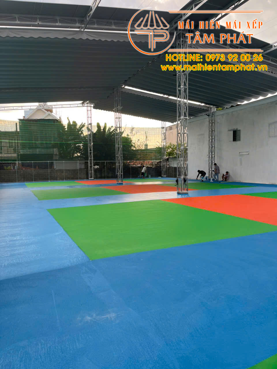 Hướng dẫn cách làm sân chơi Pickleball 1 Thi công làm sân chơi Pickleball ở Dĩ An - Bình Dương