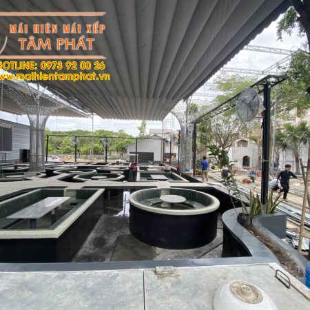 Mái che quán cafe Thủ Đức đẹp