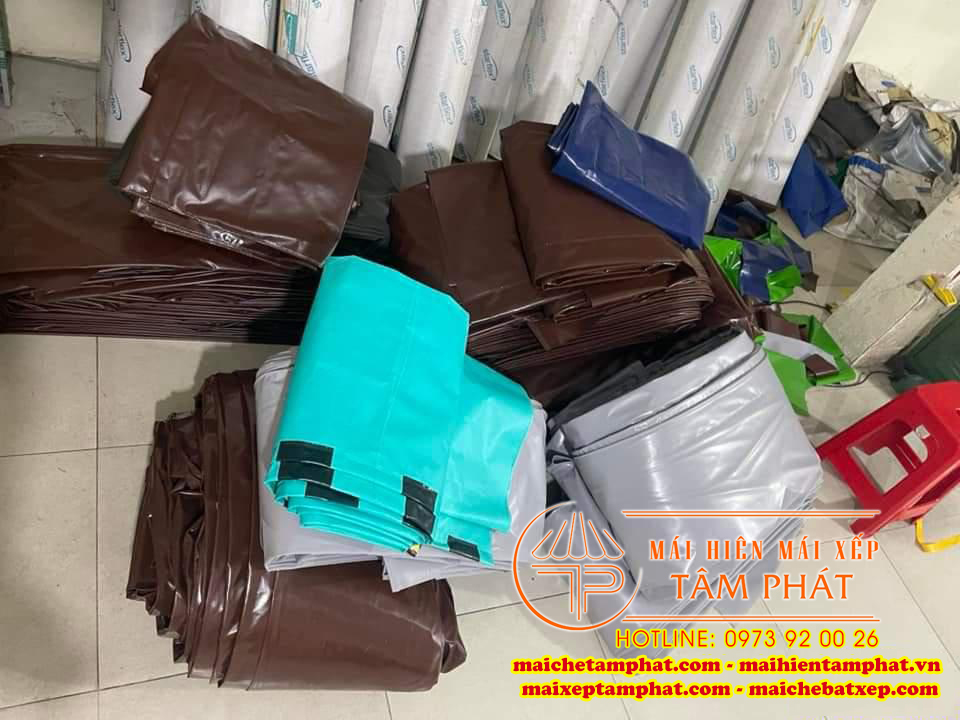 Báo giá sửa chữa mái hiên mái xếp, thay bạt che TPHCM 2 bạt mái hiên mái xếp, bạt che Tâm Phát