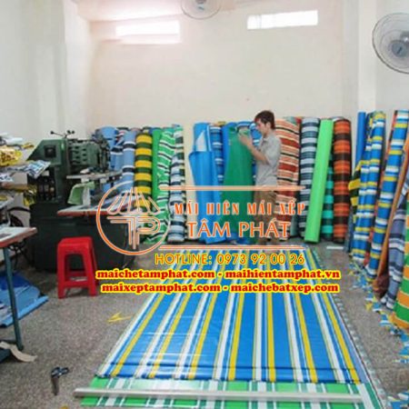 bạt mái hiên mái xếp, bạt che Tâm Phát