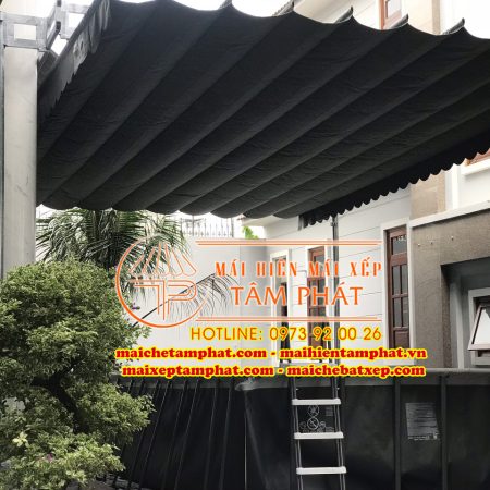 mái che mái xếp mái hiên di động Tâm Phát
