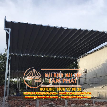 mái che mái xếp mái hiên di động Tâm Phát