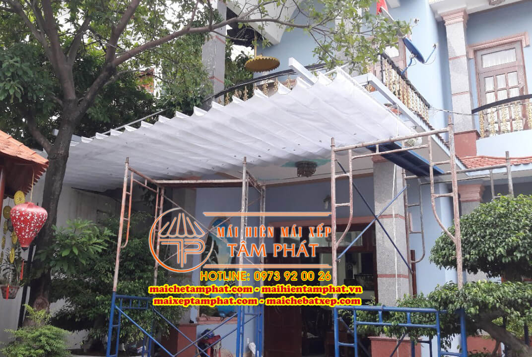 Báo giá sửa chữa mái hiên mái xếp, thay bạt che TPHCM 4 Thi công lắp đặt, sửa chữa mái hiên mái xếp tại TPHCM uy tín