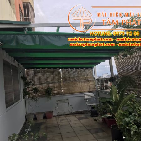 mái che mái xếp mái hiên di động Tâm Phát