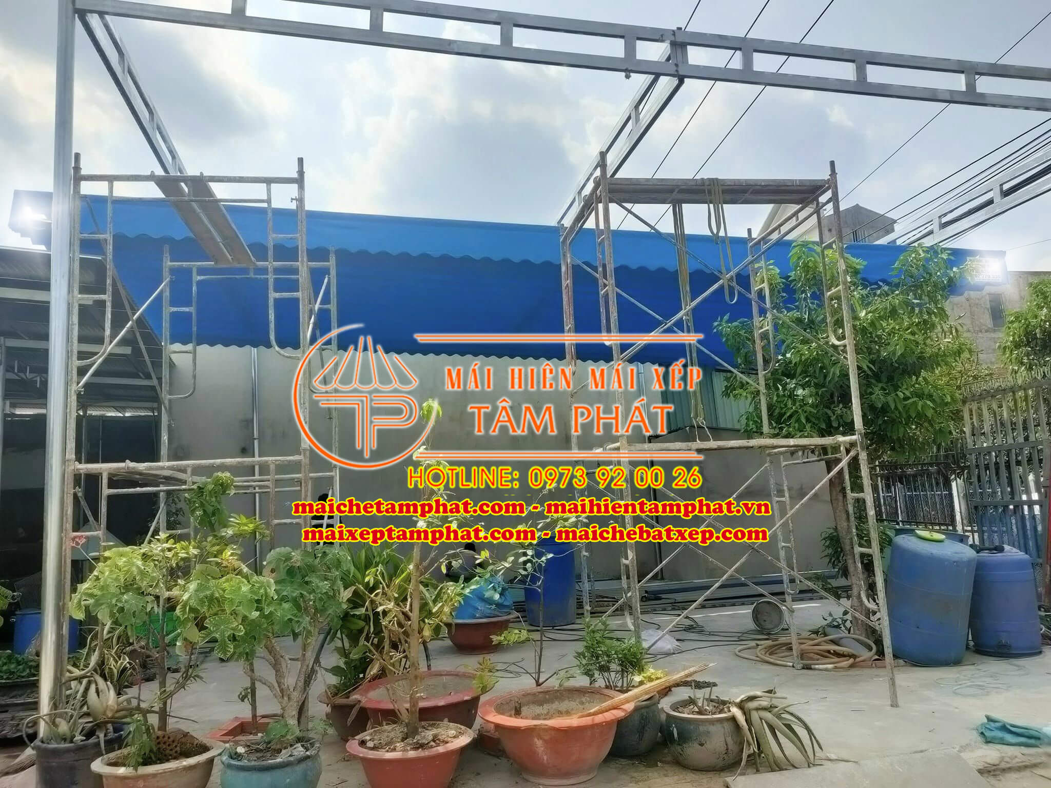Mái che Bình Chánh - mái hiên, mái xếp, bạt che giá rẻ. mái hiên tâm phát , 0973920026 2 Dịch vụ Mái che Bình Chánh của Tâm Phát – chuyên nghiệp, giá rẻ, uy tín