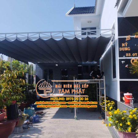 Mái che bạt kéo, mái xếp lượn sóng Tâm Phát