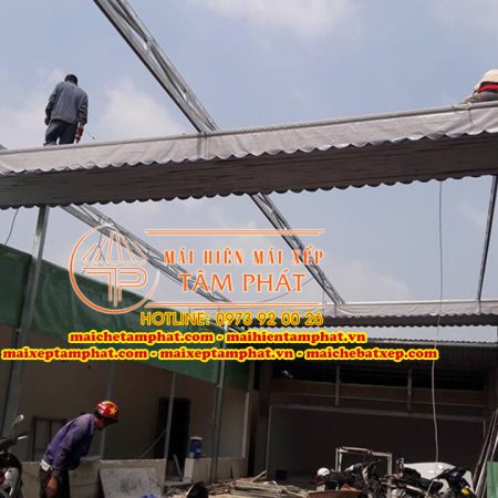 Mái Bạt Che Nhà Xưởng, Nhà Kho Đẹp – Bền – Giá Rẻ Được Doanh Nghiệp Tin Dùng 6 Dịch Vụ Mái Xếp Di Động Uy Tín - Mái Hiên Tâm Phát
