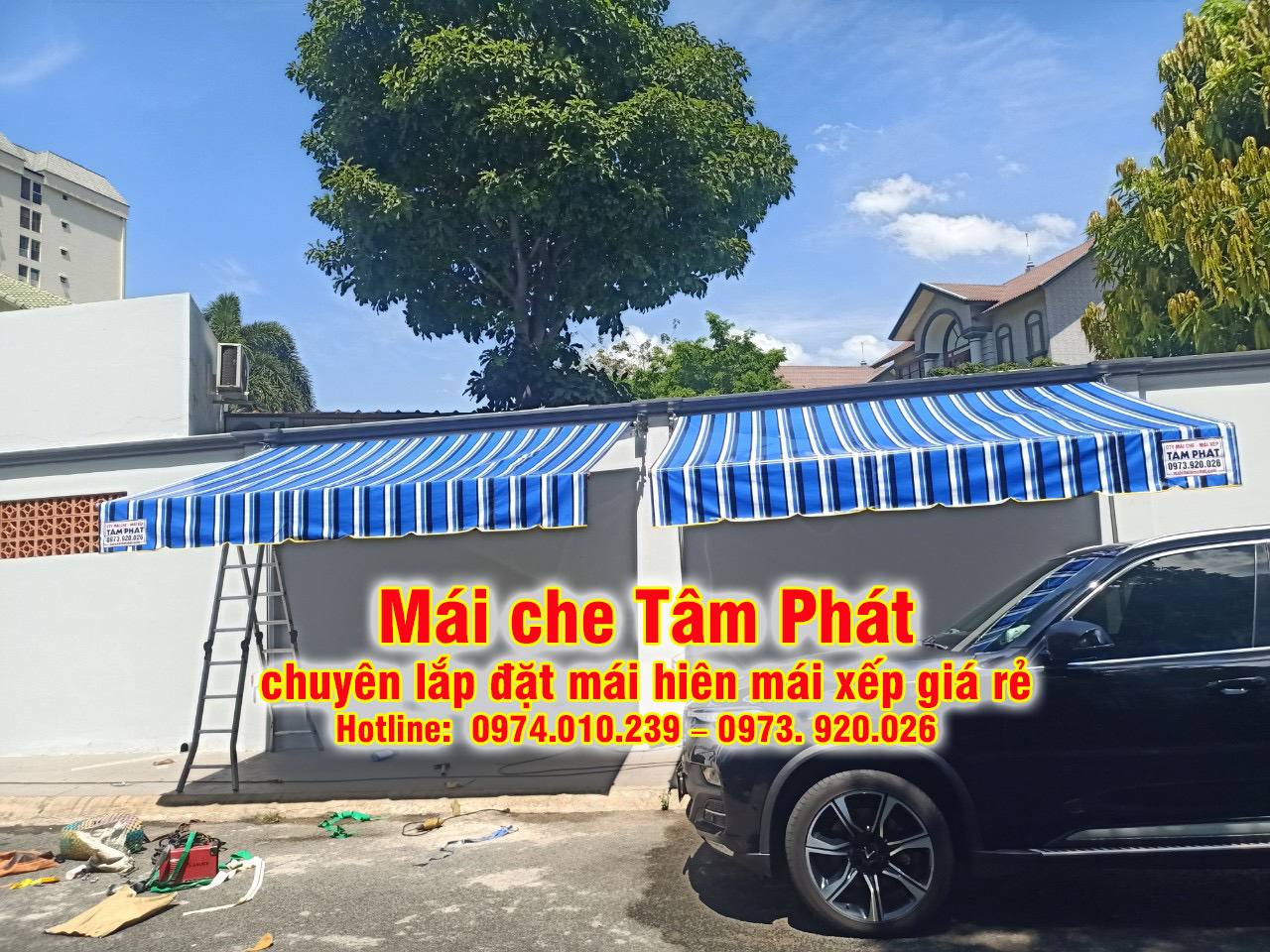Dịch vụ lắp đặt mái hiên quay tay giá rẻ uy tín từ Tâm Phát