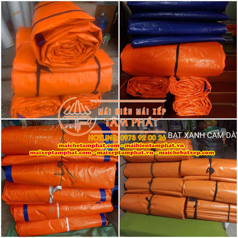 Bạt phơi lúa giá rẻ, bạt tốt, bền bỉ, dùng cho nhiều mùa vụ 1 Bạt che Tâm Phát, bạt che nắng mưa loại tốt, bền bỉ